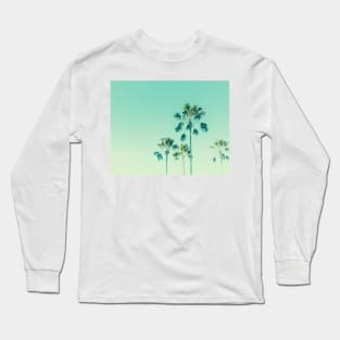 coconut palm tree california Long Sleeve T-Shirt